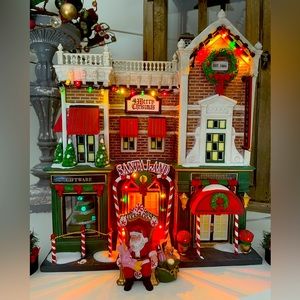 Department 56 Christmas in the City Visiting Santa at Finestrom’s